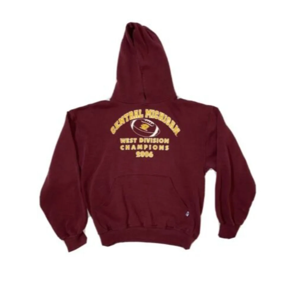 Vintage Russell CENTRAL MICHIGAN UNIVERSITY CHIPPEWAS Hoodie Medium CHIPS 2006